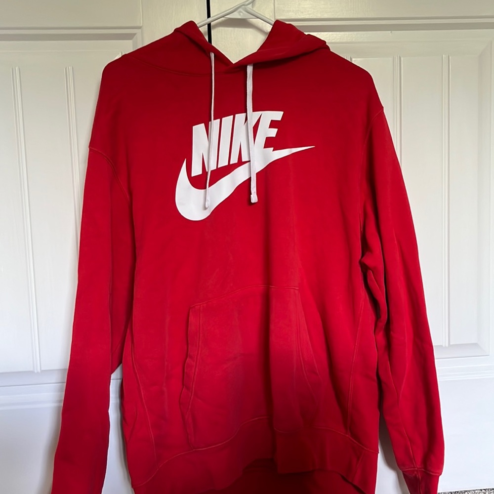 red nike hoodie